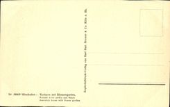 CPA Wiesbaden Kurhaus Mit Blumengarten