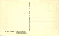 VINTAGE POSTCARD Wiesbaden Kaiser Friedrich Platz