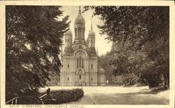 CPA Wiesbaden Griechische Kapelle