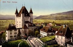 VINTAGE POSTCARD Thun Schloss