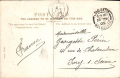 Circo Londres de Ludgate de la POSTAL de la VENDIMIA