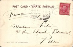 VINTAGE POSTCARD Castle Columbia Rock'n'roll To rivet