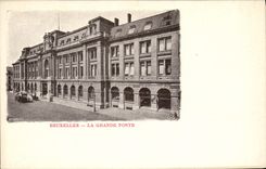 POSTAL Bruselas de la VENDIMIA la oficina de correos grande