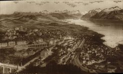 VINTAGE POSTCARD Lausanne Ouchy