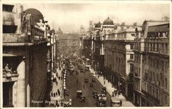 Calle Regent Londres de la POSTAL de la VENDIMIA