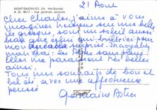 CPM Mont Saxonnex Vue Generale Aerienne