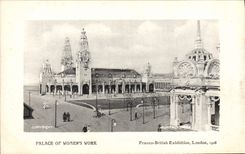 CPA Palace Of Women's Work Franco British Exhibition London 1908