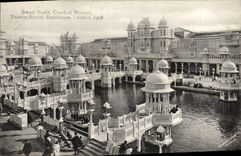 CPA Swan Boats Court Of Honour Franco British Exhibition London 1908