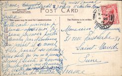 VINTAGE POSTCARD Rough Sea Brighton