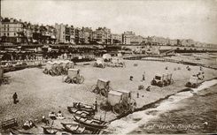 VINTAGE POSTCARD East Beach Brighton