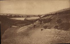 VINTAGE POSTCARD View Off Dyke Poyging Church Brighton