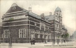 Carretilla de la escuela técnica de la POSTAL de la VENDIMIA en Furness