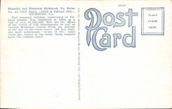 VINTAGE POSTCARD City Hall Richmond Goes