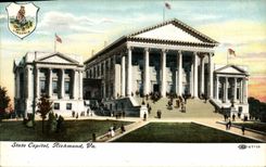 VINTAGE POSTCARD State Capital Richmond Goes