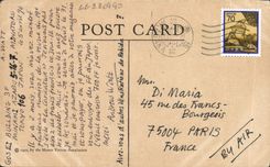 El montaje Vernon de la POSTAL de la VENDIMIA va tienda del carpintero y casa de giro