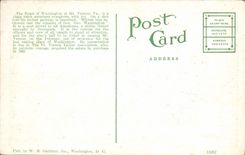 VINTAGE POSTCARD Tomb off Washington MT Vernon Goes