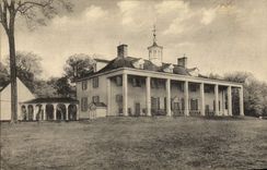 VINTAGE POSTCARD Mount Vernon Virginia Home Off George Washington