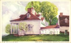 VINTAGE POSTCARD North Mount Vernon Showing Palladian Window