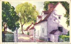 VINTAGE POSTCARD Mount Vernon The Spinning House Carpenter Shop