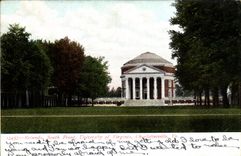 VINTAGE POSTCARD Rofundo South Front University Of Virginia Charlottesville Goes