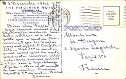 VINTAGE POSTCARD The Virginian Hotel Lynchburg Goes