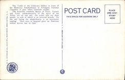 VINTAGE POSTCARD Tomb Of unknown Soldier Arlington Goes