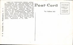 VINTAGE POSTCARD Tomb Of Unknown Dead Arlington Cemetery Goes