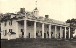 VINTAGE POSTCARD The Mansion At Mount Vernon Virginia Home Off George Washington