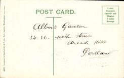 VINTAGE POSTCARD First Avenue Looking North Colman Seattle Building