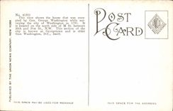 CPA Gen Geo Washington's Headquarters While Surveying The City Of Washington D C in 1791