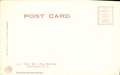 CPA State War Navy Building Washington D C Militaria