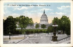 CPA U S Capitol As Seen From Libray Of Congress Washington D C