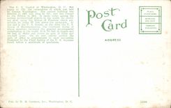 CPA U S Capitol As Seen From Libray Of Congress Washington D C