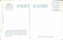 VINTAGE POSTCARD Union Station Concourse Washington D C Taxicabs Taxi