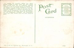 CPA Georgetown University On Hill Top With Washington Canoe Club On Potomac River At Aqueduct Bridge Washington D C