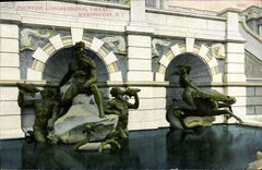 CPA Fountain Congression Library Washington D C Bibliotheque
