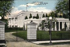 CPA Public Entrance And South Front Of White House Washington D C