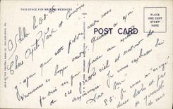 VINTAGE POSTCARD City Skyline From Benjamin Franklin Parkway Philadelphia Pa