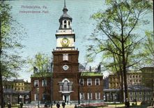 VINTAGE POSTCARD Philadelphia Pa Independence Hall