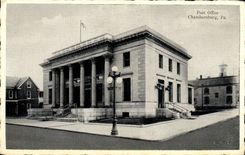 VINTAGE POSTCARD Post Office Chambersburg Pa