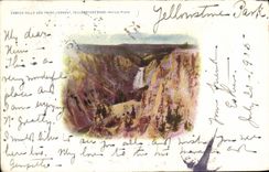 CPA Canyon Falls And Point Lookout Yellowstone Park