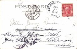 CPA Canyon Falls And Point Lookout Yellowstone Park