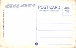 VINTAGE POSTCARD Windsor Hotel Americus Ga