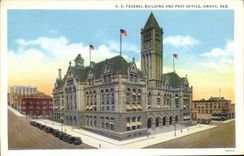 VINTAGE POSTCARD U.S. Federal Building And Post Office Omaha Neb