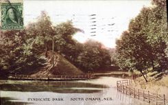 VINTAGE POSTCARD Syndicate Park South Omaha Neb