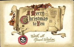 CPA A Merry Christmas To You With All Good Wishes Noel