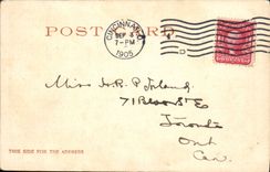 VINTAGE POSTCARD Fountain Public garden Cincinnati O