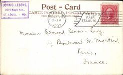 Esquina de St. Louis de la POSTAL de la VENDIMIA de la construcción variada de las industrias