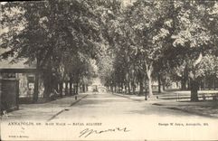 VINTAGE POSTCARD Annapolis Hand Naval Walk Academy Militaria