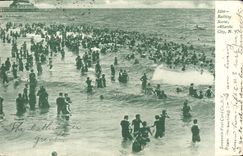 CPA Bathing Scene Atlantic City N J